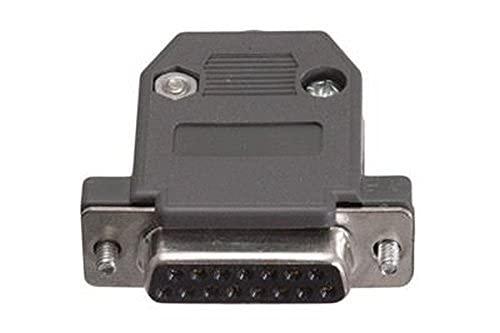 CompuCablePlusUSA CompuCablePlusUSA.com Best D-Sub Connector Crimp-On Unshielded Plastic Hood DIY Kit (DB15, Female)
