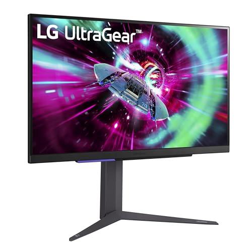 LG LG 27\" UltraGear 4K UHD (3840x2160) Gaming Monitor, 144Hz, 1ms, VESA DisplayHDR 400, G-SYNC and AMD FreeSync Premium, HDMI 2.1, DisplayPort, 4-Pole HP Out DTS HP:X, Tilt/Height/Pivot Stand, Black