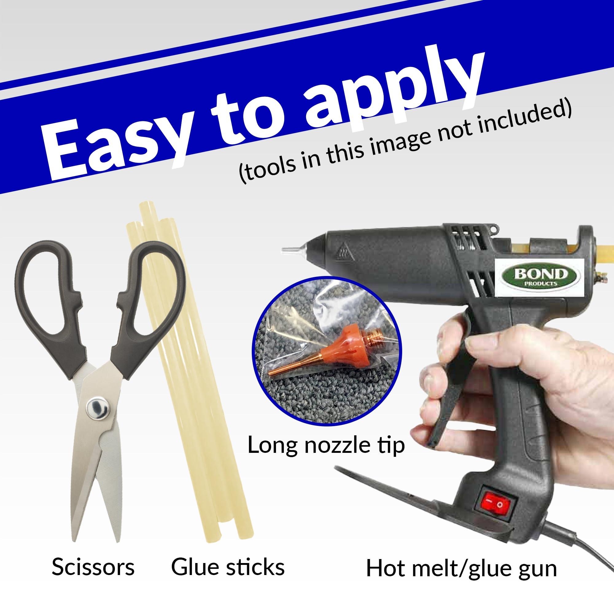 Instabind Carpet Binding by Instabind - Regular Style, Carpet Edge Binding, Rug Binding for Edges, Ideal for Area Rugs, Durable Hold, DIY Carpet Binding, Carpet Finishing Edge - Smoke, 54 ft Rolls