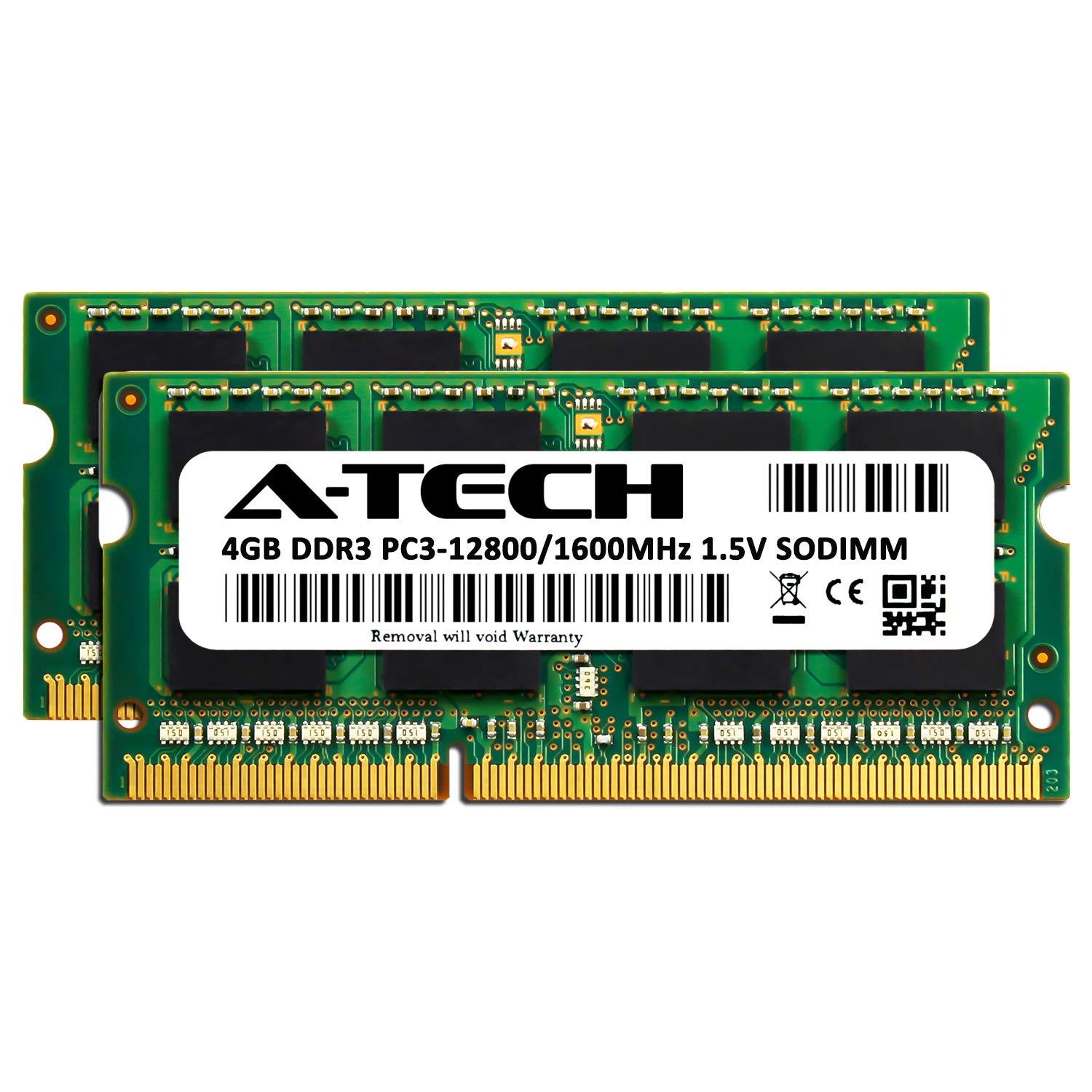 A-Tech A-Tech 8GB Kit (2x4GB) RAM for HP Pavilion 14-ab175tx, 14-ab177tx, 15-ab114la, 15-ab220ni, 15-n235sa, 15-p025tu, 23-b241, 23-h070, 23-p101nr | DDR3 1600MHz PC3-12800 SODIMM 1.5V Non-ECC Memory Upgrade
