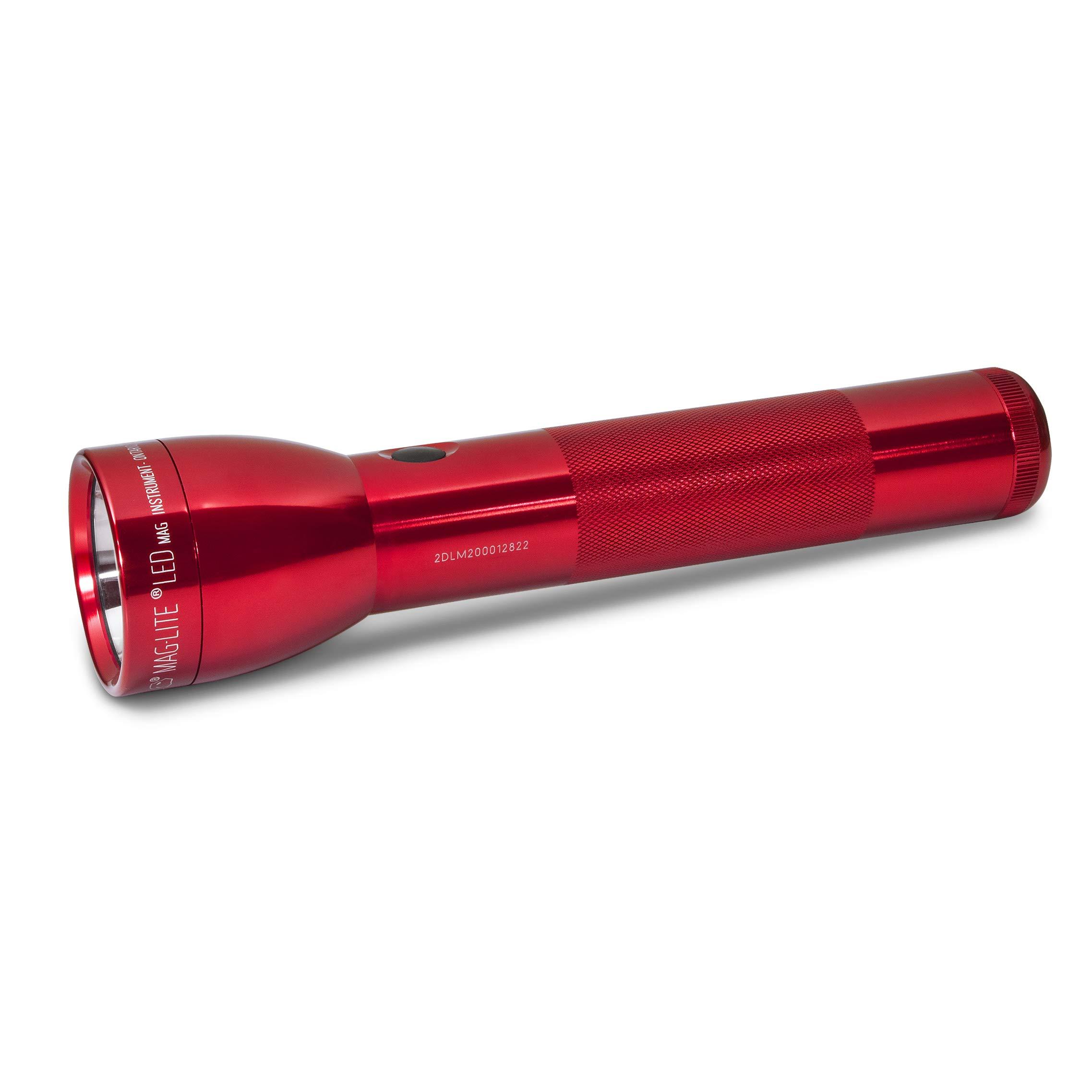 MagLite Maglite ML300L LED 2-Cell D Flashlight, Red