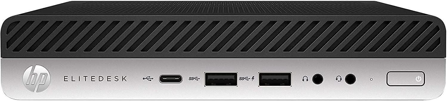 HP HP EliteDesk 800 G4 Mini Business Desktop PC, Intel Core i5-8500T, 16 GB DDR4 SDRAM, 512 GB SSD, WiFi, Mouse and Keyboard, Windows 11 Pro, Black (Renewed)