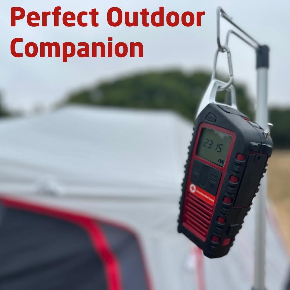 Eton Eton Odyssey Hand Crank Emergency Radio, NOAA Weather Radio, AM/FM Shortwave Radio, Flashlight, Phone Charger, Solar Charger, Bluetooth Speaker, Officially Licensed American Red Cross Radio