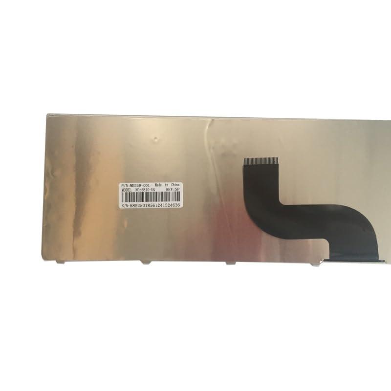 Glintique Glintique OEM Spanish Laptop Keyboard for Acer Aspire Series - Black Replacement Keyboard for Models 5810, 5536, 5738, 5740, 5742G, 5742Z, and More Accessories