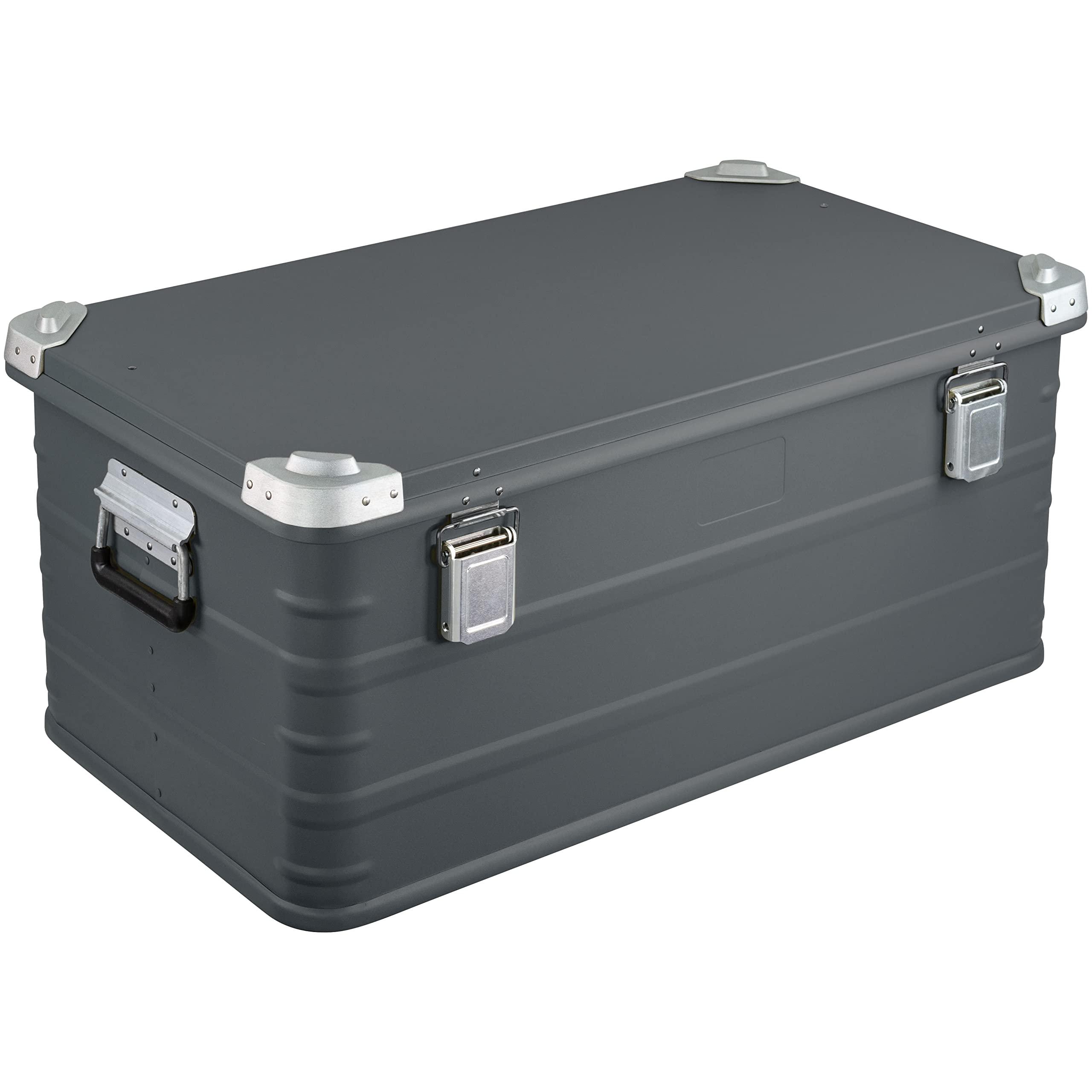 Eylar Eylar Crossover Aluminum Overland Storage, Trunk, Metal Cargo Case, Storage Box (95L Large, Gray)