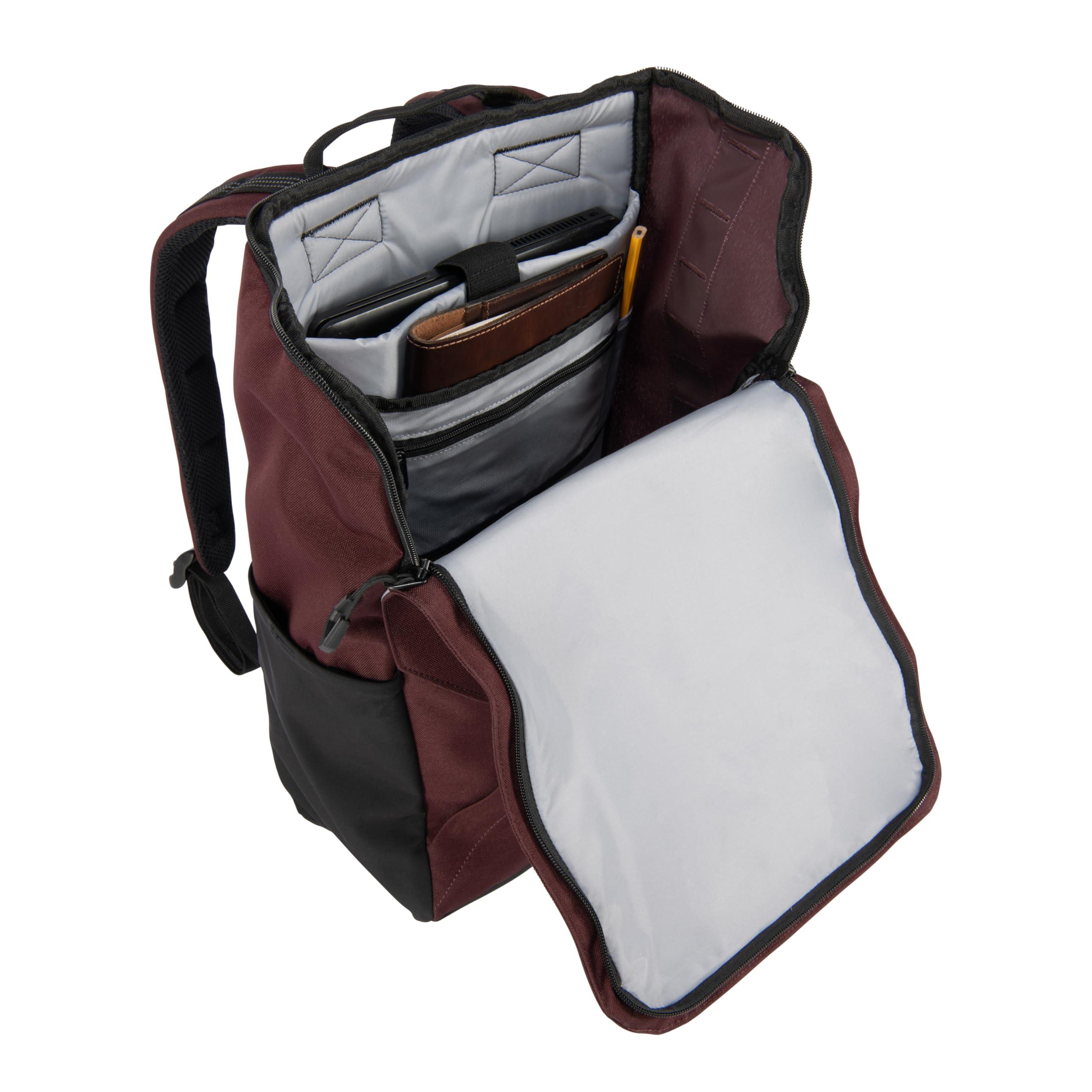 Carhartt Carhartt 21L Top-Load Backpack, Water Resistant Coated Canvas Base with Laptop Sleeve, Port, One Size