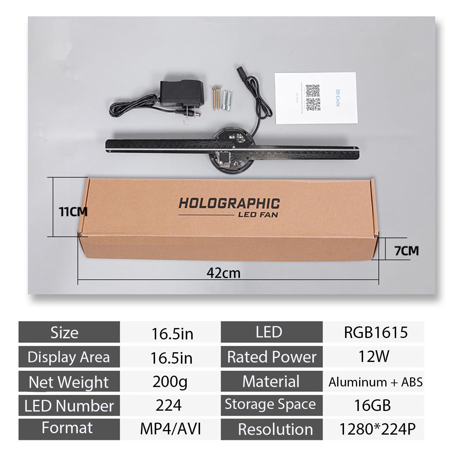 MSRXUP 3D Hologram LED Fan Projector, 3D Hologram Christmas Tree, Holographic Christmas Tree, LED Hologram Christmas Tree, 3D Hologram LED Fan Projector Christmas Tree