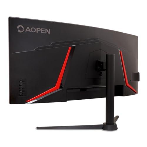 AOPEN AOPEN by Acer 34HC5CU S3bmiiphx 34" QHD 3440 x 1440 21:9 Curved Gaming Monitor | AMD FreeSync Premium | Up to 180Hz | 1ms TVR | Tilt & Height Adjustable | VESA Mountable | 1 x DP 1.4 & 2 x HDMI 2.0