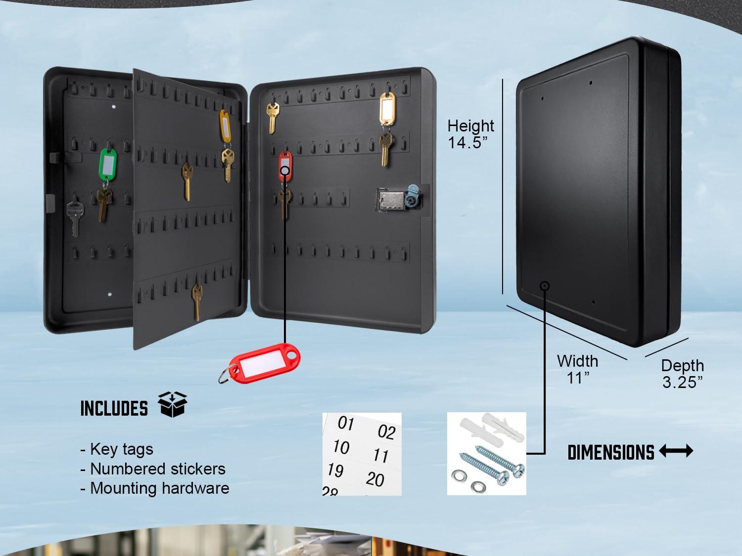 BARSKA Barska Combination Lock Key Kabinet Drop Box Wall Mount - Basic 156 Position