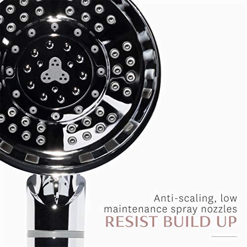 T3 Micro T3 Source Hand-Held Showerhead | Adjustable Hand Held Chrome Shower Head with Chlorine Filter | Mineral Filter Reduces Free Chlorine and Hydrogen Sulfide