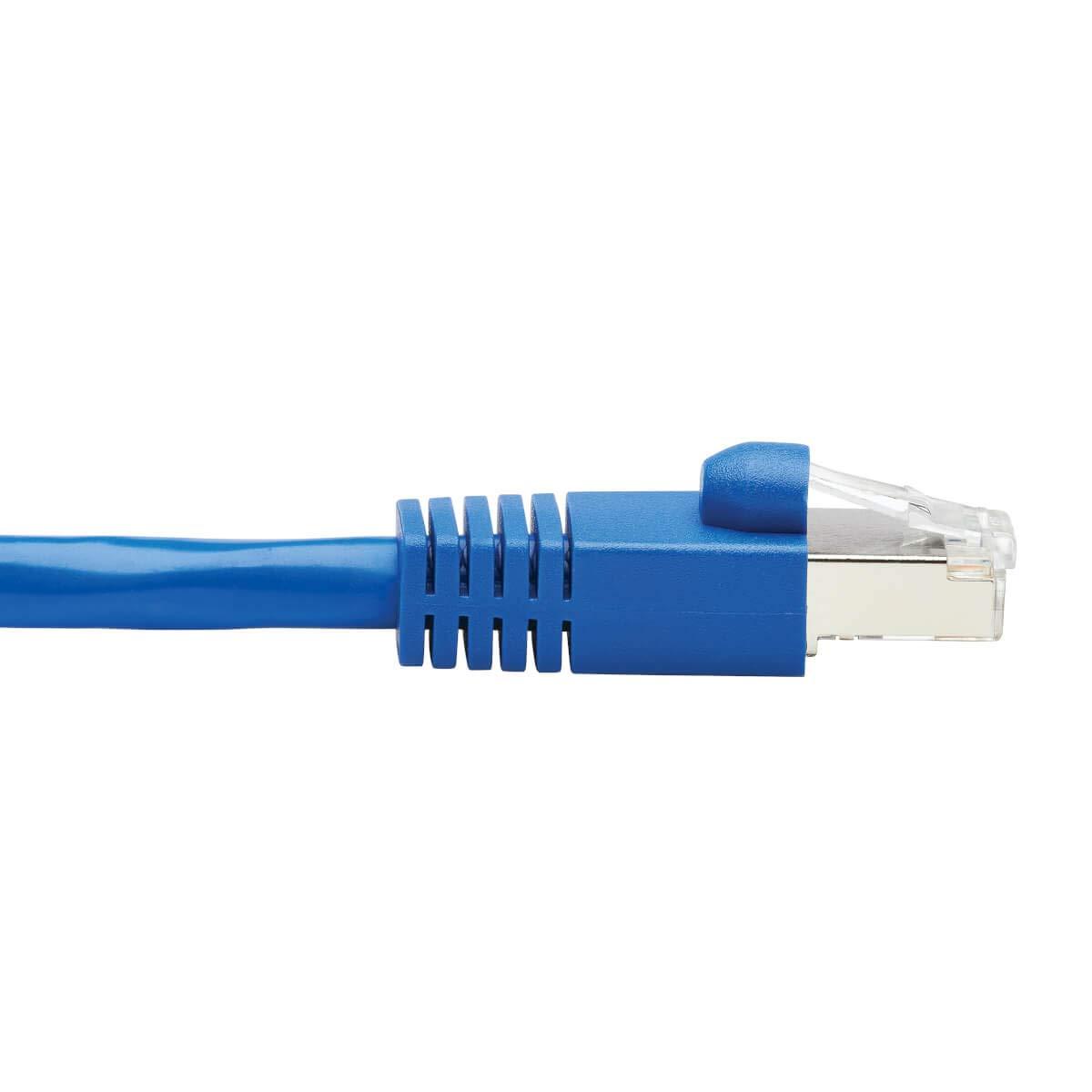Tripp Lite Tripp Lite Cat6a 10G Ethernet Cable, PoE, CMR-LP, Snagless F/UTP Network Patch Cable (RJ45 M/M), Blue, 3 ft. (N261P-003-BL)