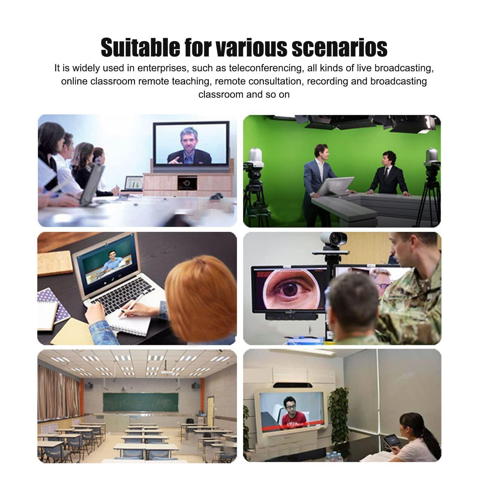 VBESTLIFE 20X Optical Zoom 4K Camera ,60FPS PTZ Camera 1080P 60FPS Video Camera ,for Live Broadcasting Online Teaching ,for Conference Churches Events(black)