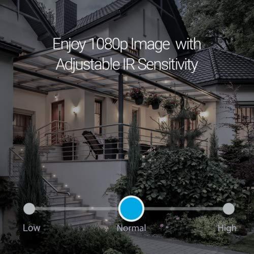 Zmodo Zmodo 1080p Full HD Outdoor Wireless Security Camera System, 4 Pack Smart Home Indoor Outdoor WiFi IP Cameras with Night Vision, Plug-In, Compatible with Alexa