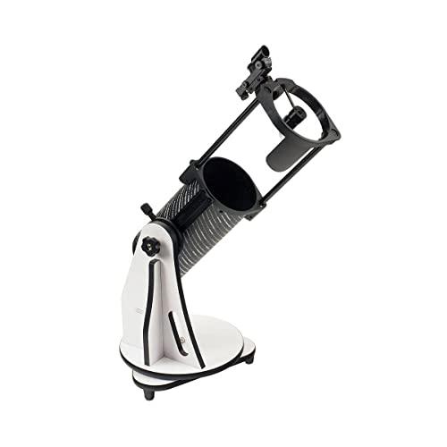 Sky Watcher Sky Watcher Sky-Watcher Heritage 130mm Tabletop Dobsonian 5-inch Aperture Telescope Innovative Collapsible Design Easy to Use, Perfect for Beginners, Black/White (S11705)