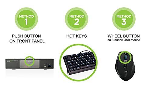 IOGEAR IOGEAR 2-Port 4K UHD DisplayPort KVMP Switch with USB 3.0 Hub (TAA Compliant)