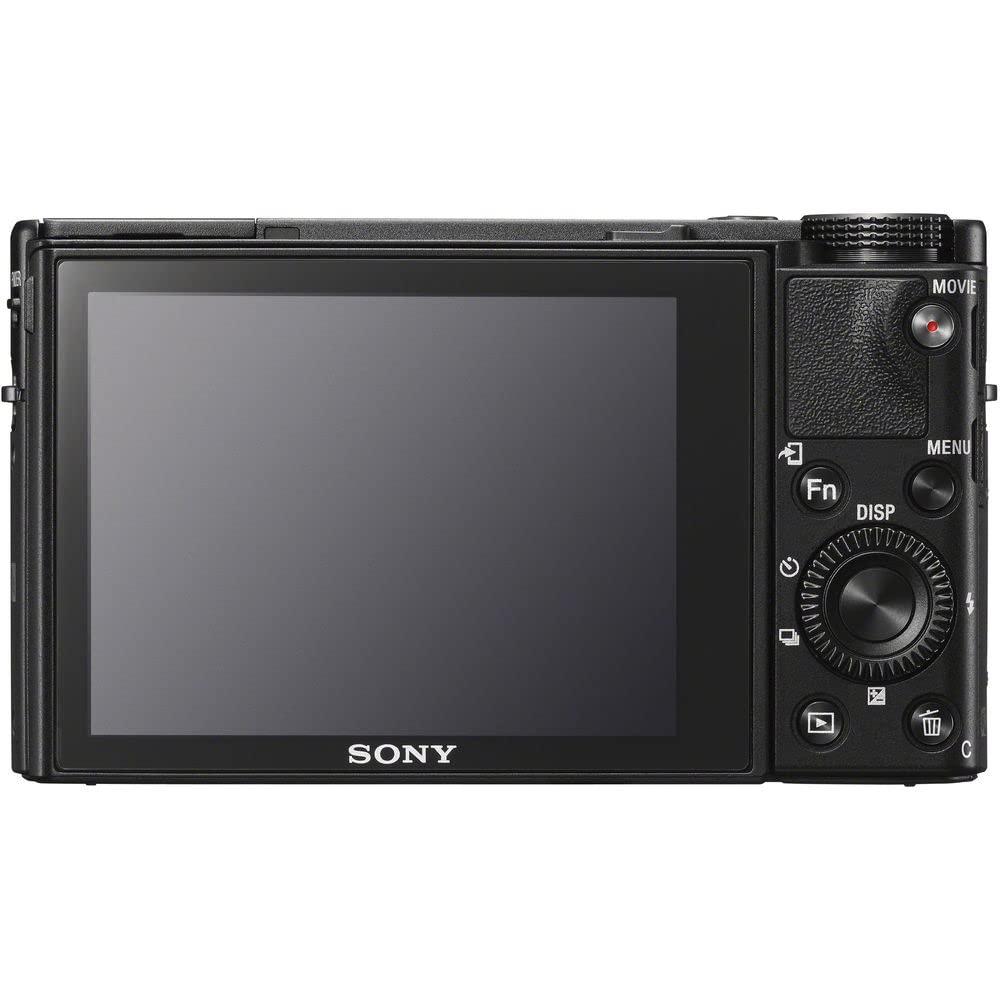 Sony Sony Cyber-Shot DSC-RX100 VA Digital Camera (DSC-RX100M5A/B) + Case + 64GB Card + NP-BX1 Battery + Card Reader + Corel Photo Software + Charger + Flex Tripod + Memory Wallet + More (Renewed)