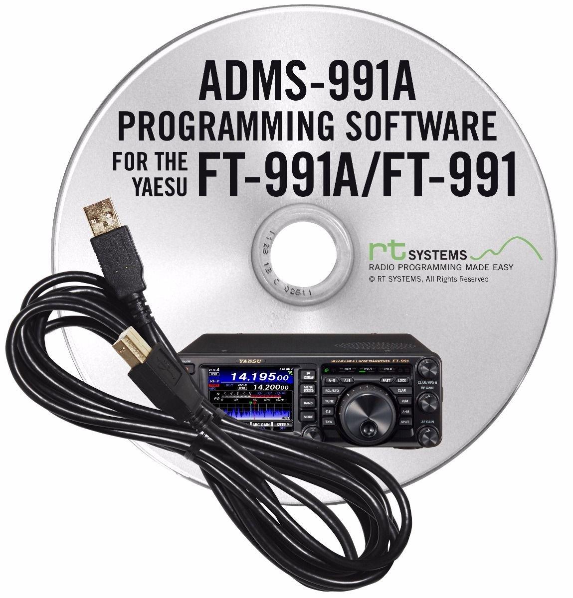 YAESU Yaesu FT-991A Accessory Bundle - 3 Items: Includes RT Systems Programming Software/Cable Kit, Nifty! Mini-Manual and Ham Guides TM Quick Reference Card!!
