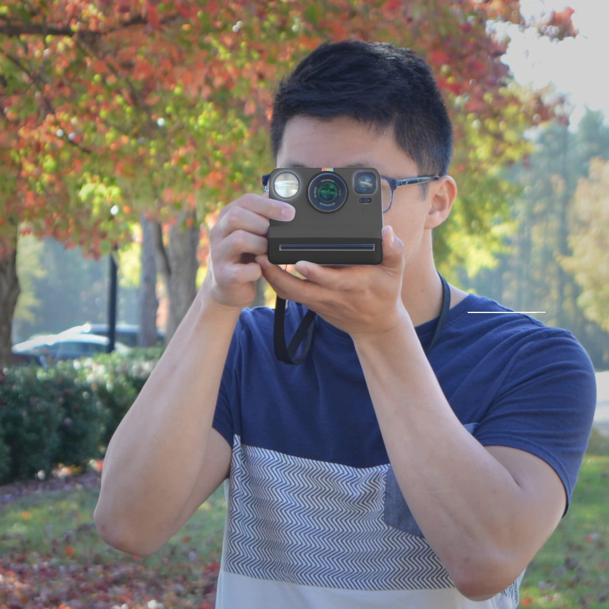 Polaroid Polaroid Gen 2 Now I-Type Instant Film Camera - Black Bundle with a Color i-Type Film Pack (8 Instant Photos) and a Cleaning Cloth