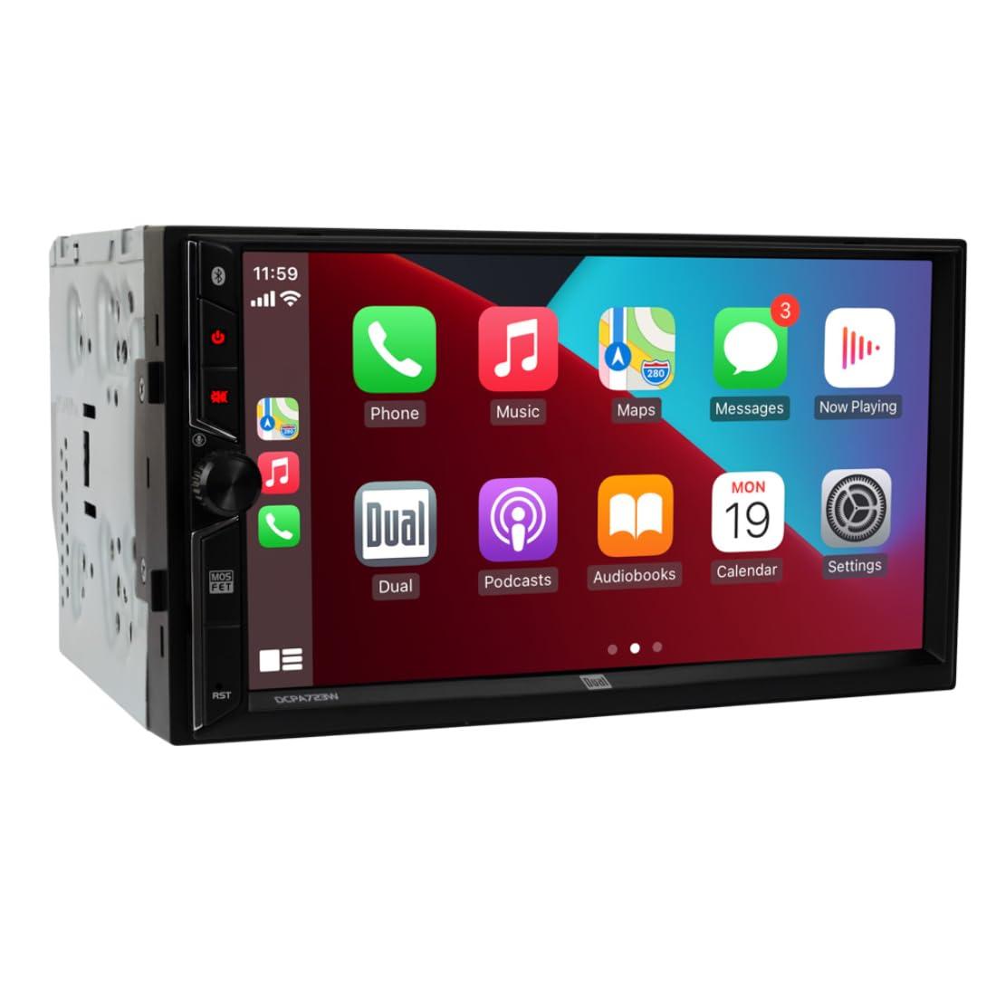 Dual Electronics Dual Electronics Dual DCPA723W 2-DIN 7\"\" Apple CarPlay Android Auto Digital Multimedia Receiver