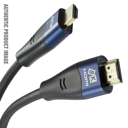 NTW NTW 8K HDMI Cable 6FT Ultra High Speed 48Gbps, HDMI 2.1, 8K@60Hz, 4K@120Hz, HDR10, eARC, for TV, Xbox, PS5, Roku, Apple TV