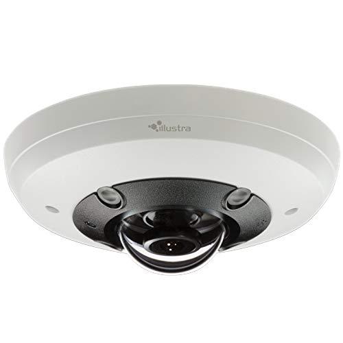 American Dynamics American Dynamics IPS12FFOCWIYA 12 Megapixel Network IP RJ45 Connection IR Outdoor 180° Camera, 1.55 mm Lens