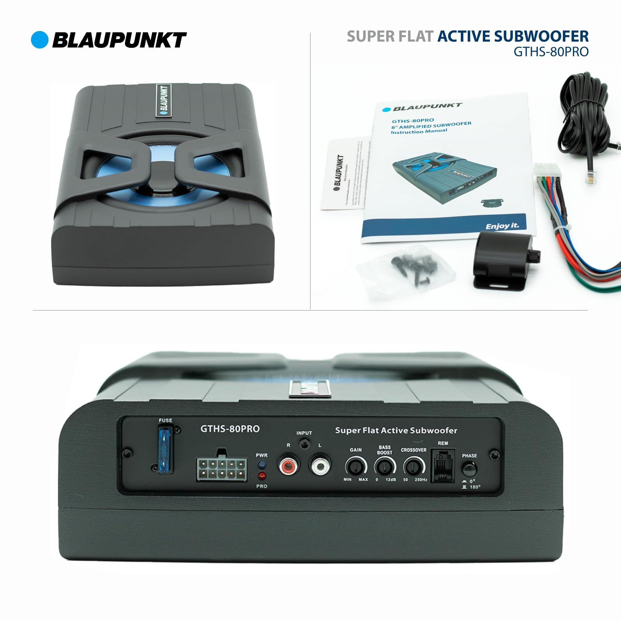 BLAUPUNKT BLAUPUNKT GTHS-80PRO 8" Compact Powered Under-Seat Subwoofer Enclosure
