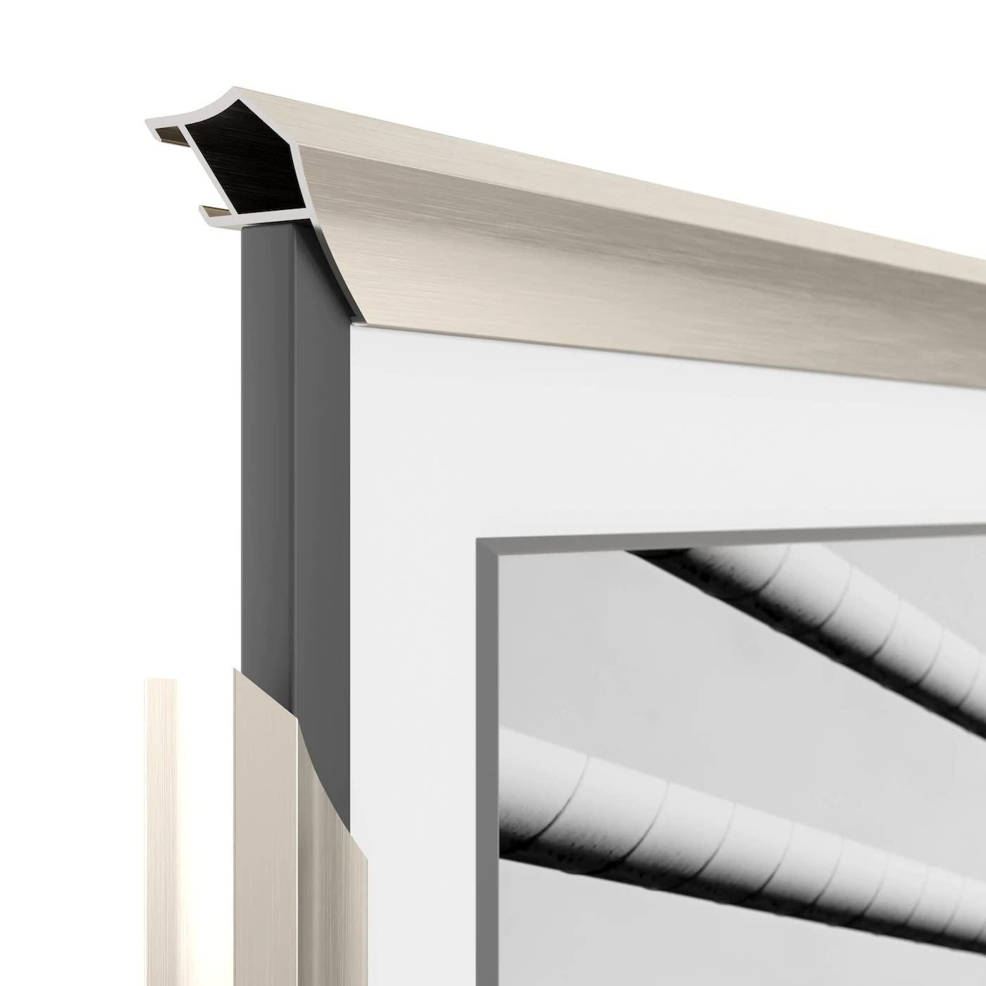 Frame My TV Frame My TV Deco TV Frames Alloy Prismatic - German Silver Bezel Compatible ONLY with Samsung The Frame TV (32\", Fits 2021-2024 Frame TV)