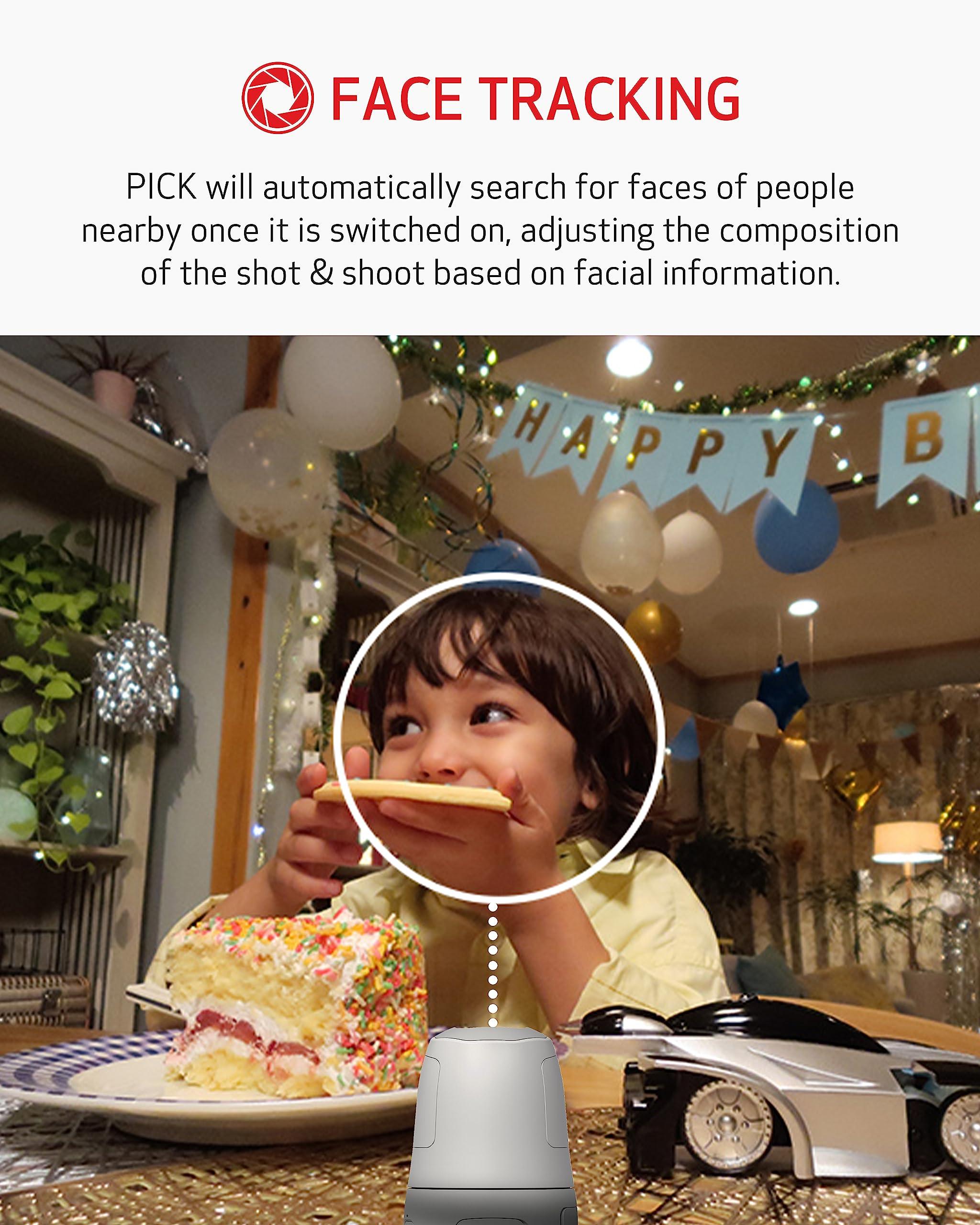 Canon Canon PowerShot Pick Active Tracking PTZ Camera with Built-in Wi-Fi, Photo and Video, Compact and Portable, Wireless Webcam, White