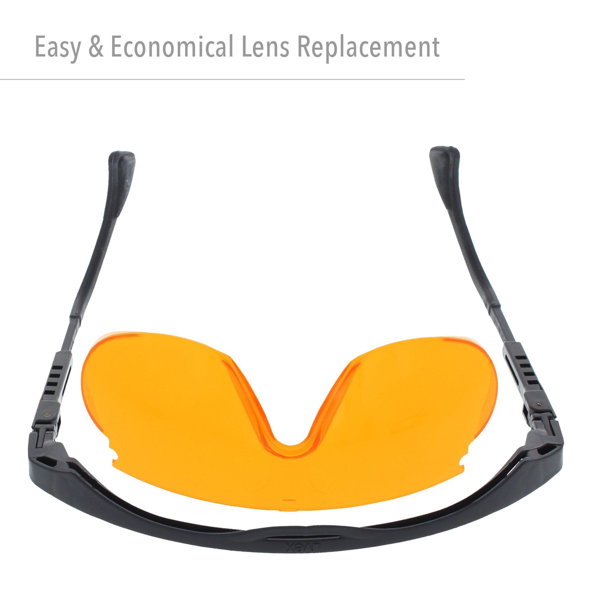 Uvex Honeywell Uvex Ademco Skyper Blue Light Blocking Computer Glasses with SCT-Orange Lens (S1933X)