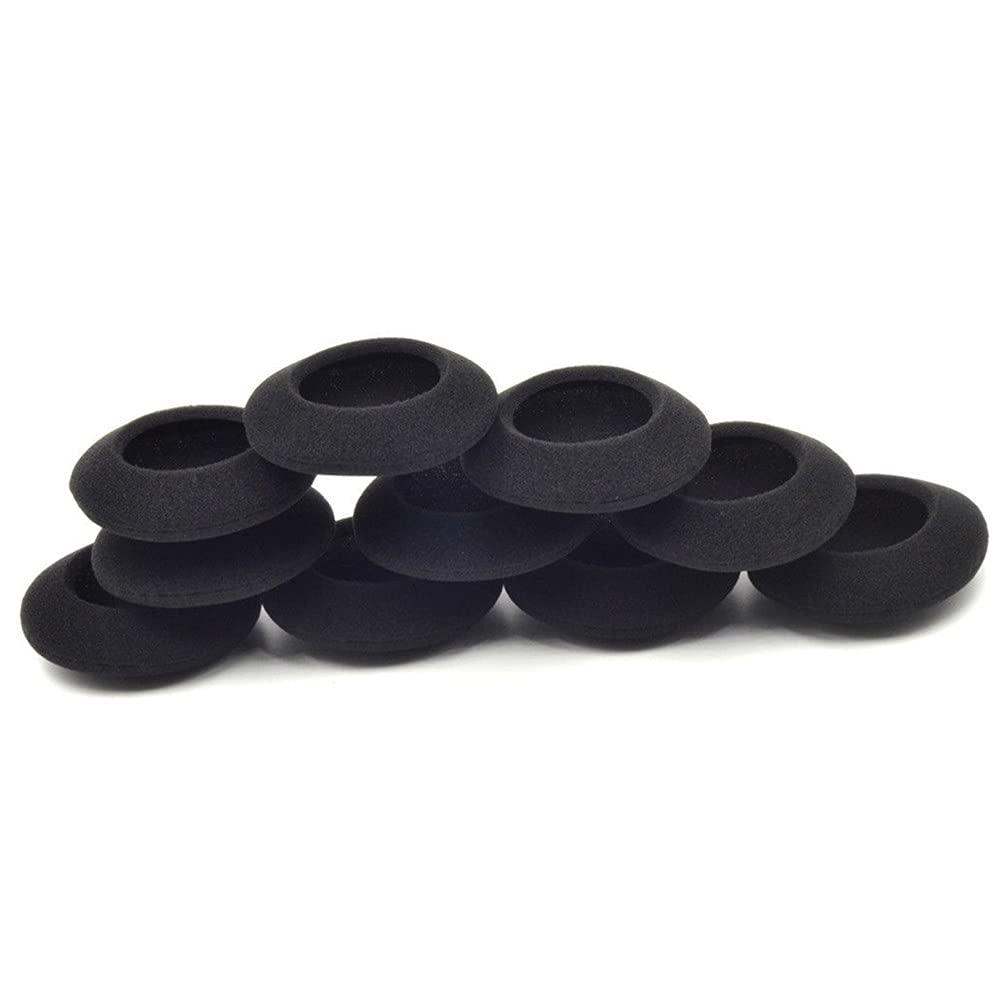 DAGIJIRD 10PCS Black Foam Cushion Ear Pads Replacement Parts for Plantronics Audio 310 470 478 628 626 Headphone