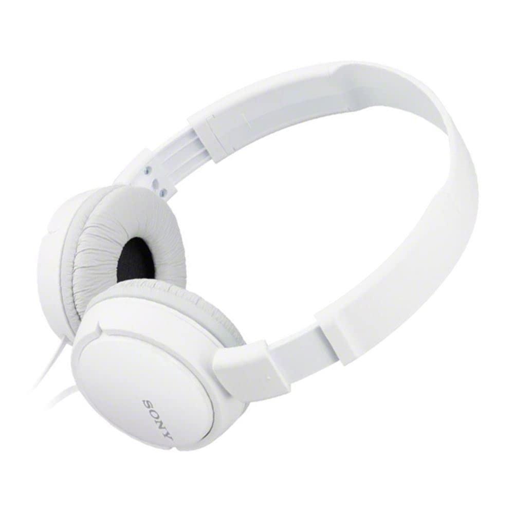 Sony Sony ZX Series Wired On-Ear Headphones with Mic, White MDR-ZX110AP