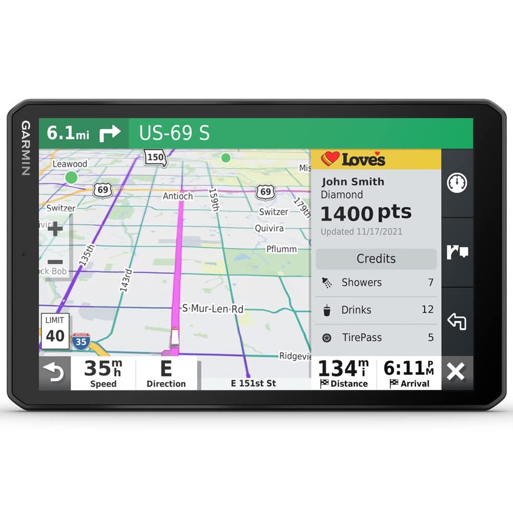 Garmin Garmin 010-02740-00 dezl OTR810 8 inch GPS Truck Navigator Bundle with Premium 2 YR CPS Enhanced Protection Pack