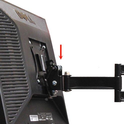 VideoSecu VideoSecu Articulating Swing Arm TV Wall Mount for LG 22LV2500 22LS3500 22LT560C 26LV2500 26LT560C E2742V-BN 24LN451B 27EA31V-B LED LCD TV BJ4