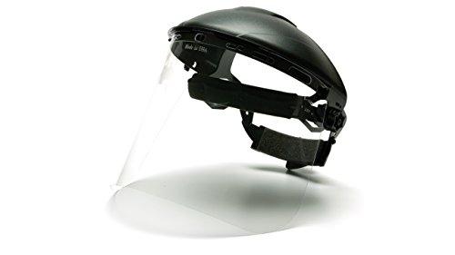 Pyramex Safety Pyramex Safety Full Face Shield Eye and Head Protection (Headgear NOT Included), Clear Polycarbonate, ANSI Z87+