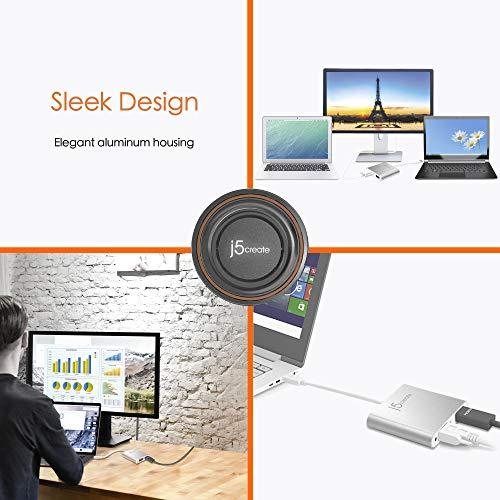 j5create j5create USB to HDMI VGA Multi-Monitor Adapter - Supports Resolutions up to 2048 x 1152 - Compatible with Windows and Mac with USB Type-A 3.0 Port (JUA360)