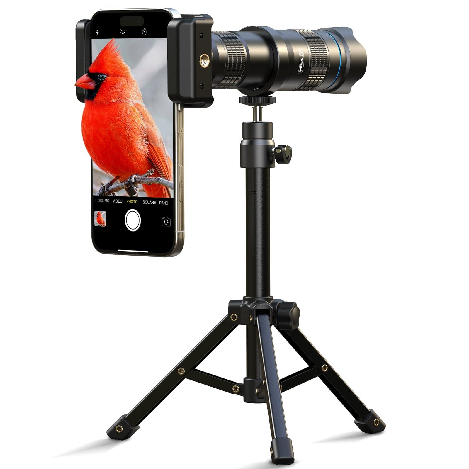 APEXEL Apexel 10 in 1 Phone Camera Lens Kit Wide Angle/Macro/Fisheye/Telephoto/CPL/Flow/Radial/Star Filter/Kaleidoscope Lens for iPhone and Most Phone Black