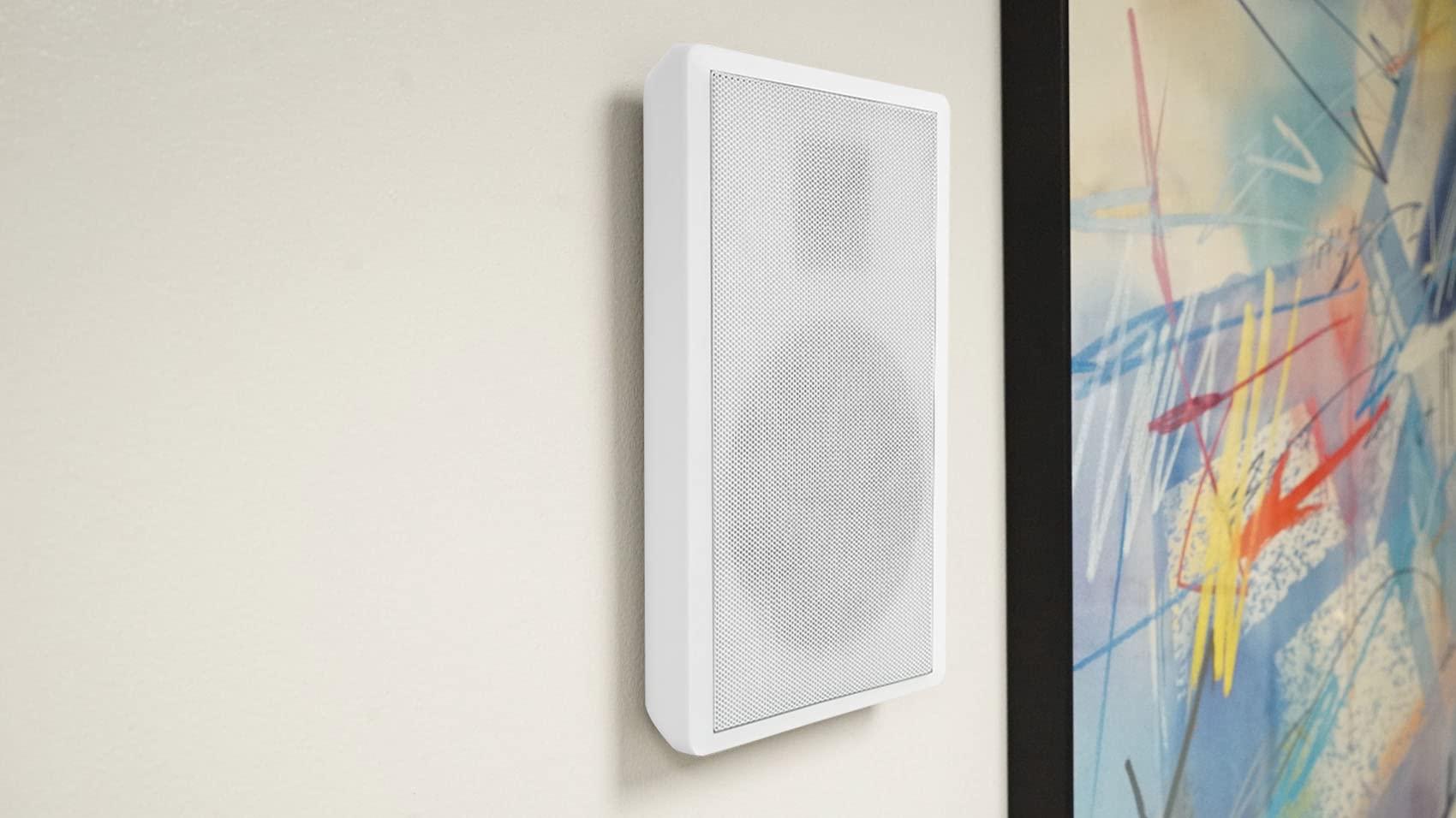 Rockville Rockville Bundle: (1) Rock Zone 8-Channel 1000W RMS Multi Room Receiver Bundle with (8) Pair RockSlim White Home Theater 5.25 240w Easy Wall Mount Slim Speakers (9 Items)