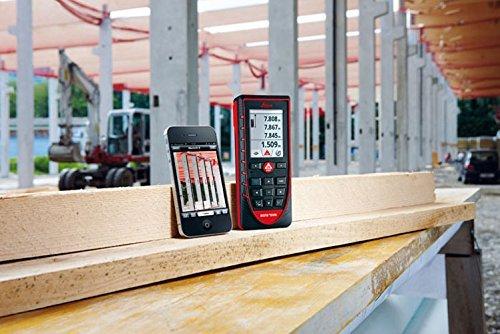 Leica Geosystems Leica Geosystems Leica DISTO E7500i 660ft Laser Distance Measure w/Bluetooth & DISTO Sketch iPad iPhone App, Black/Red