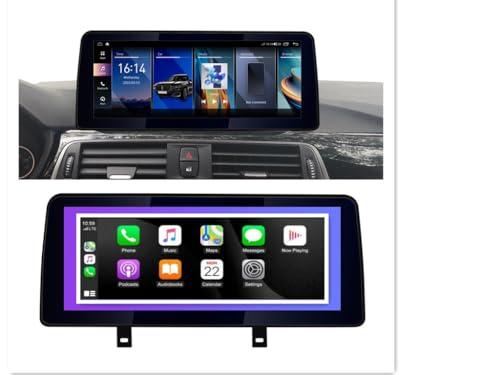 Pioowirk 12.3 inch Car GPS Navigator Android 12 Stereo for BMW 3 4 Series F30 F31 F32 F33 F34 F36 with iDrive System Retained Blu-ray Touch Screen with CarPlay (NBT System Octa Core 6GB RAM 128GB ROM)