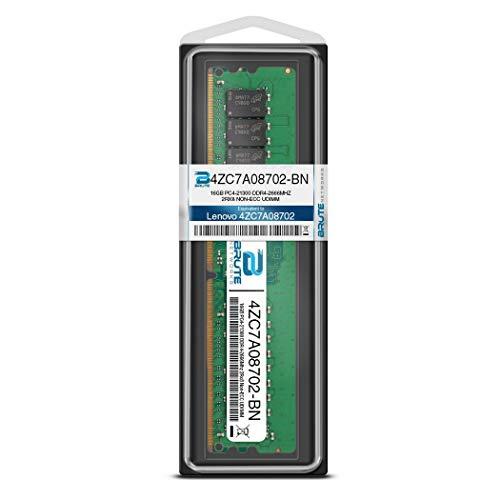 Brute Networks Brute Networks 4ZC7A08702-BN - 16GB DDR4-2666Mhz 2Rx8 Non-ECC UDIMM (Compatible with OEM PN# 4ZC7A08702)