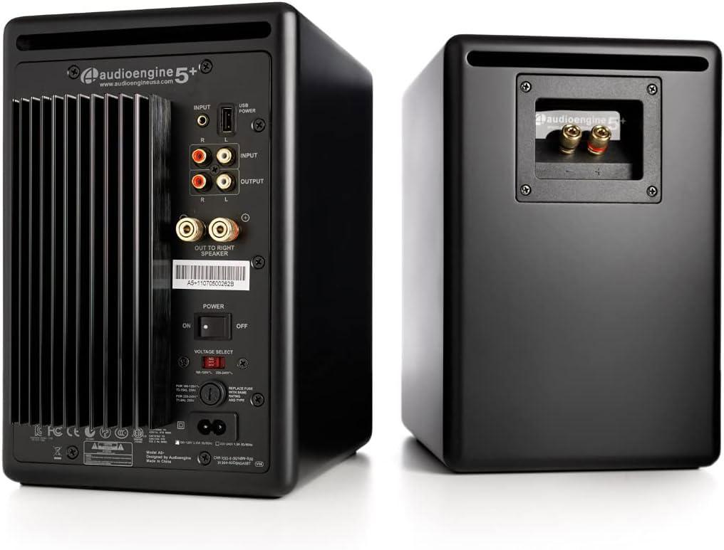 Audioengine Audioengine A5 Black Powered Bookshelf Speakers and S6 Subwoofer with Remote