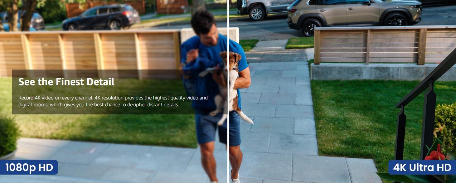 Lorex Lorex N843A82 4K 8-Channel 2TB Network Video Recorder (NVR) with Smart Motion Detection, Voice Control and Fusion Capabilities