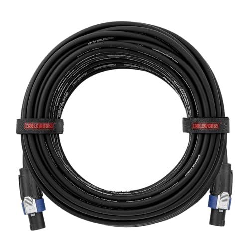 Gator Cableworks By Gator Cases Composer Series Deluxe 50 Foot Twist Lock Connector to Twist Lock Connector Speaker Cable; (GCWC-SPK-50-2TL)