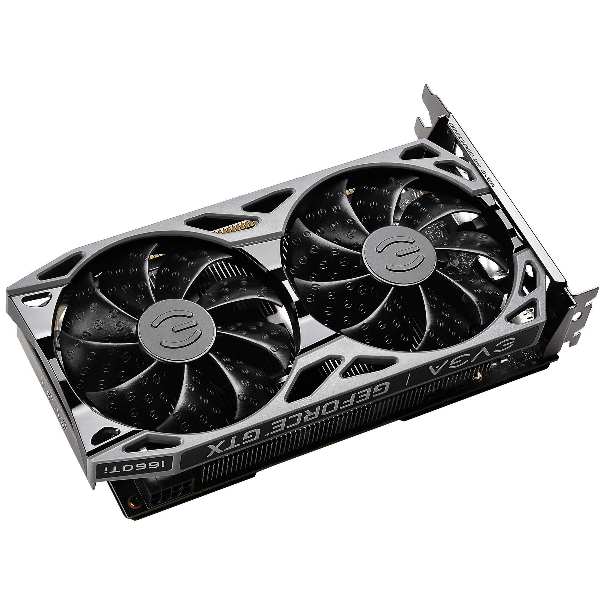 EVGA EVGA 06G-P4-1667-KR GeForce GTX 1660 Ti SC Ultra Gaming, 6GB GDDR6, Dual Fan (Renewed)