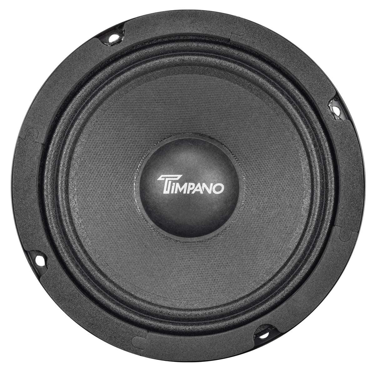 Timpano Timpano 6.5 Inch Shallow Midrange Speaker 500 Watts Max Power TPT-MR6-4 PRO, 6.5 Midrange Speakers 4 Ohm Shallow Mount Car Audio Speaker, Pro Audio Loudspeaker Compact for Doors (Single)