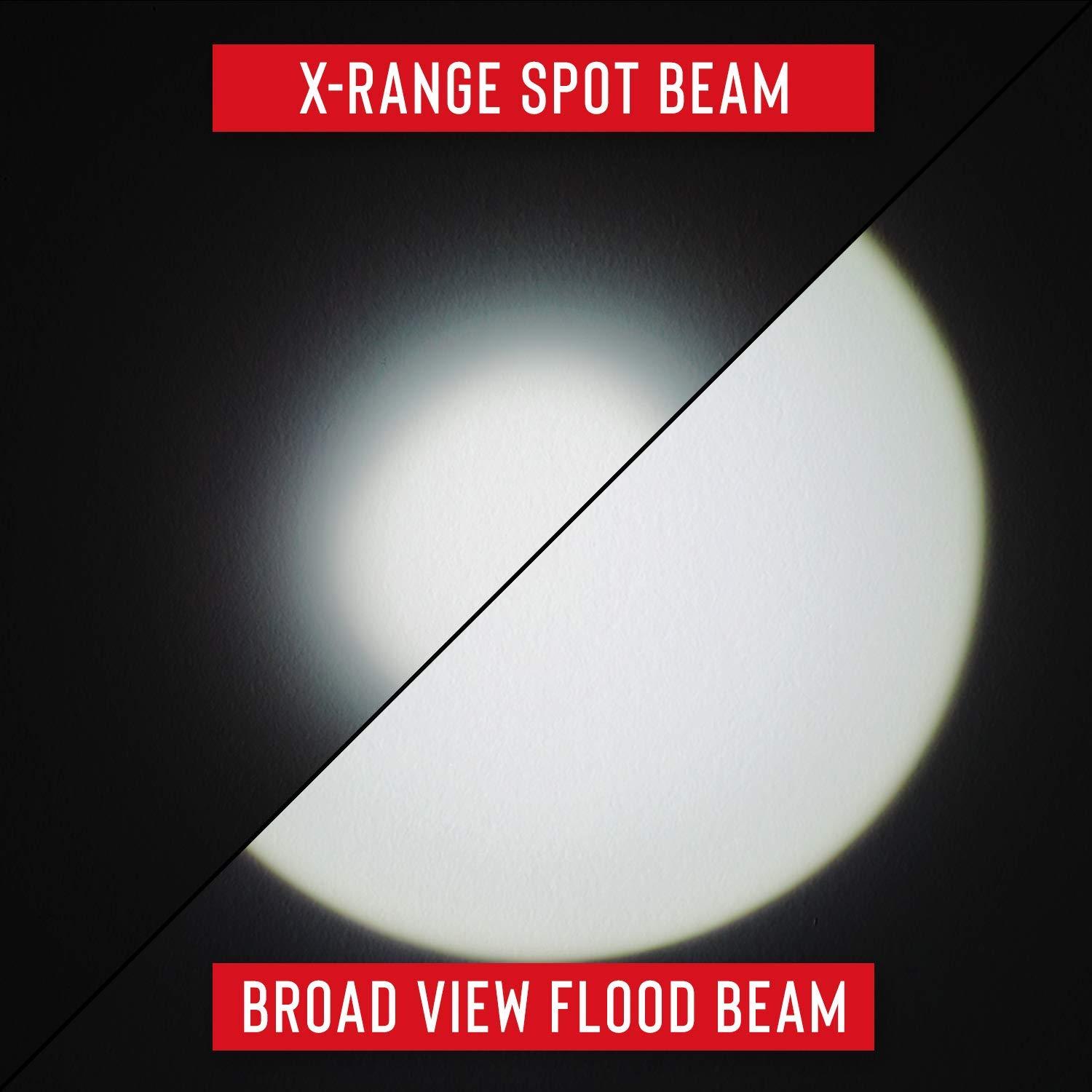 Coast Coast HP7R 300 Lumen Rechargeable LED Flashlight with Slide Focus, Black