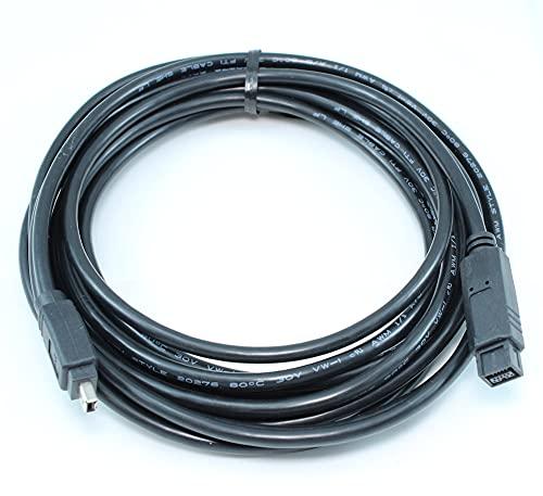 My Cable Mart MyCableMart 15ft, 9 Pin to 4 Pin Firewire-800/400 Bilingual Cable