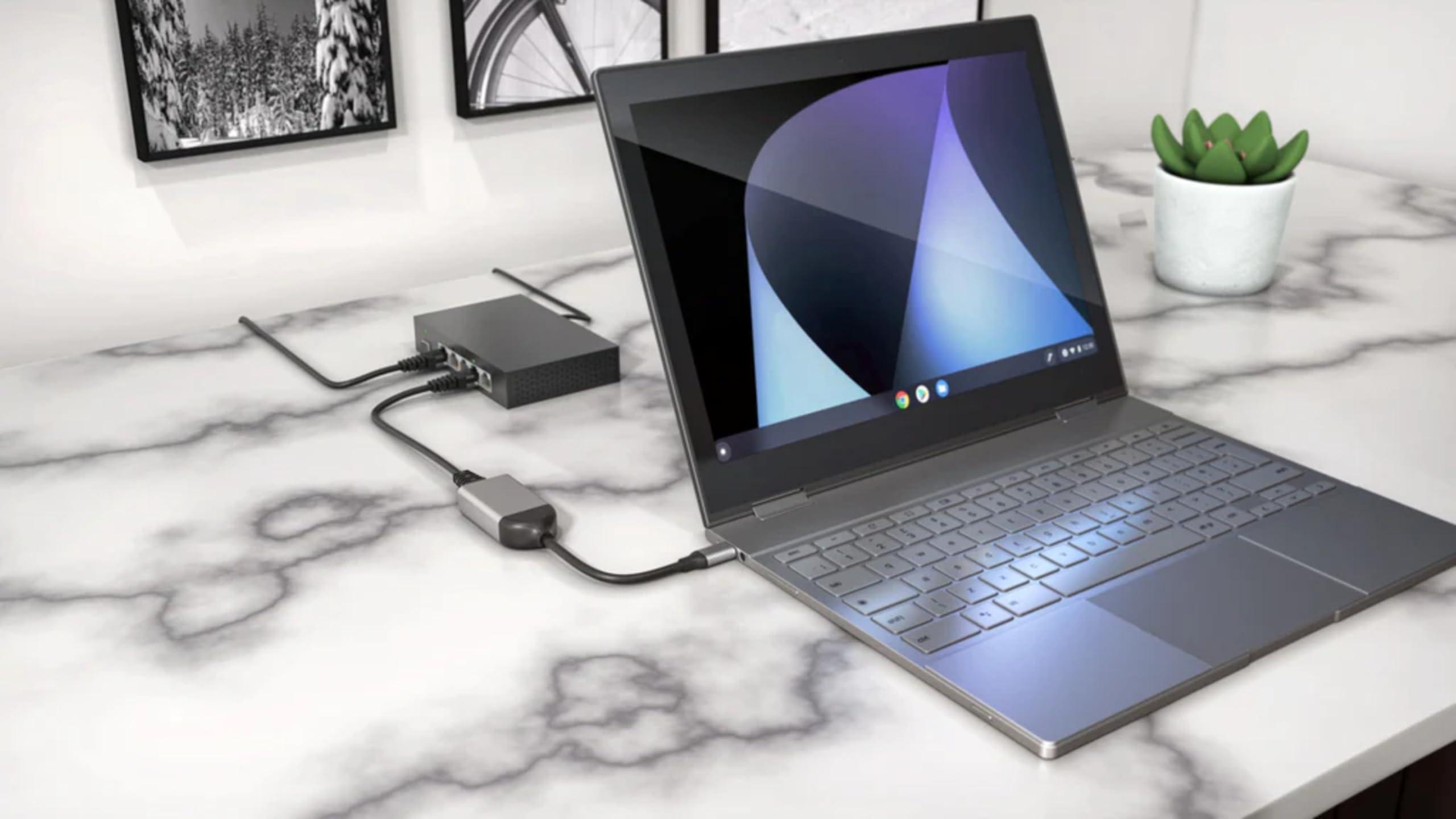 Hyper HyperDrive USB C to Ethernet Adapter - High-Speed 2.5Gbps LAN Connectivity for Chromebooks, Laptops, USB-C Devices, Ultra-Portable, Durable USB to Ethernet Adapter