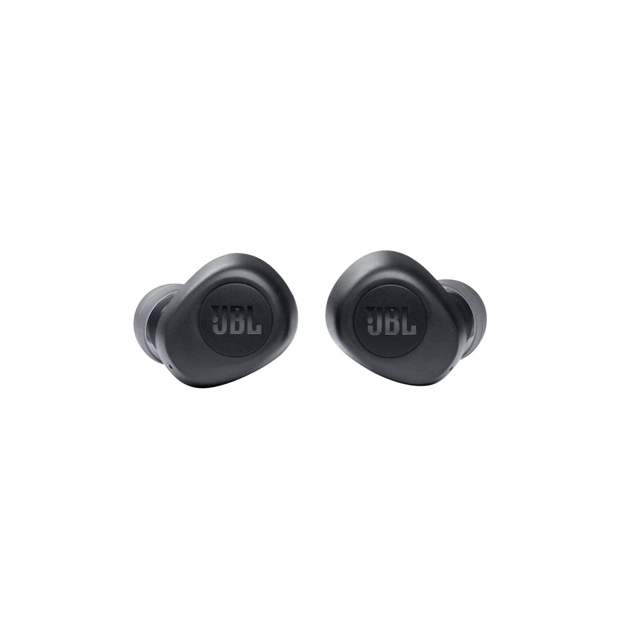 JBL JBL Vibe 100 TWS True Wireless In-Ear Headphones w/Charging Case - Black (Renewed)