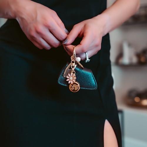 invisawear invisawear Smart Jewelry - Personal Safety Device - Gold Flower Keychain